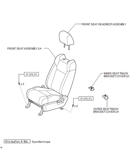 Toyota Tundra Service Manual Components Front Seat Assembly For