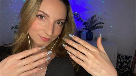 Asmr Long Nails L Lots Of Tapping Clicking And Hand Movements 💙💅 Youtube