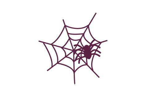 Purple Spider Web And Spider Graphic By Bhaartstudio · Creative Fabrica