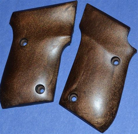 Taurus Pt Pt Pistol Grips Dark Brown Plastic Ebay