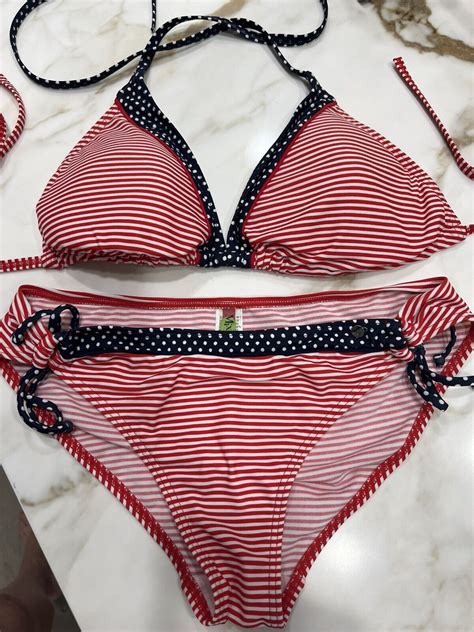 Mix Kini Patriotic Bikini Triangle Top Bottoms USA Gem