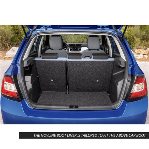 Novline Car Boot Liner Protector For Skoda Fabia Hatch 15 21