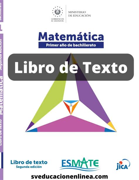 Libro De Matem Ticas Primer A O De Bachillerato El Salvador Aprende