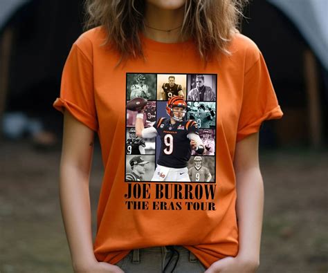 Joe Burrow The Eras Tour Shirt Vintage Joe Burrow T Shirt Etsy