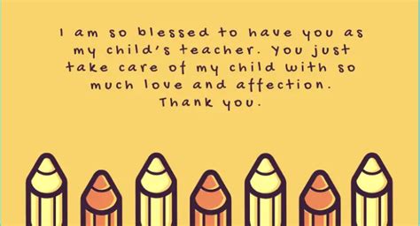 Thank you Messages For kindergarten Teachers