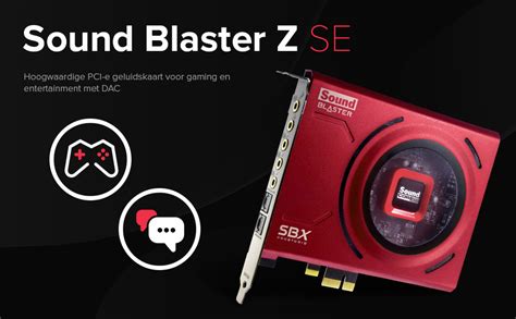 Creative Sound Blaster Z Se Interne Pci E Geluidskaart En Dac 24 Bits