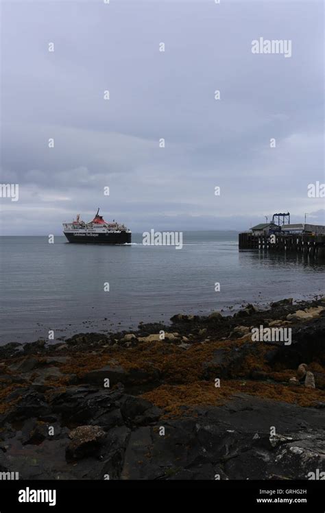 Calmac Ferry Mv Isle Of Mull Departing Craignure Mull Scotland
