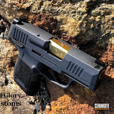 Sig Sauer P365 Handgun Featuring Sniper Grey And Graphite Black Cerakote