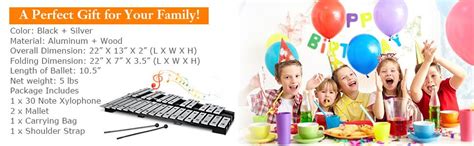 Amazon Giantex Foldable Glockenspiel Xylophone 30 Note With Wood