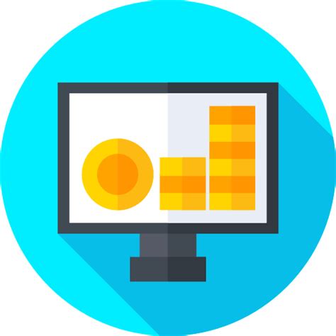 Monitor Flat Circular Flat Icon