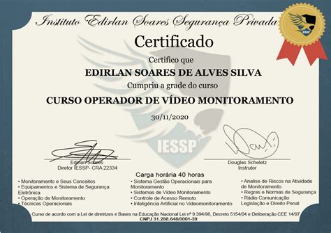 Curso Operador V Deo Monitoramento Cadastro Gads Instituto