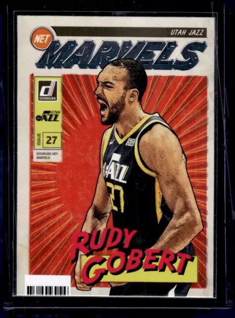 PANINI DONRUSS 19 20 Rudy Gobert Utah Jazz Net Marvels EUR 1 16