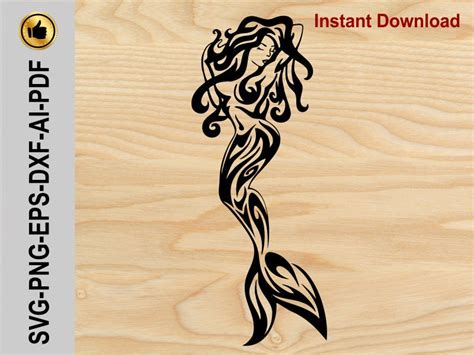 Mermaid Svg Cut Files Mermaid Cricut Files Mermaid Silhouette Etsy