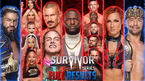 Full Wwe Survivor Series 2021 Results Youtube