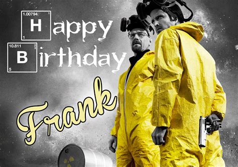 Personalised Breaking Bad Walter White Birthday Greeting Card A5 Ebay