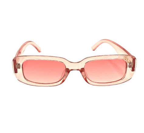 Floosy Pink Sonnenbrille Klare Rosa Sonnenbrille 1900er Jahre Etsy