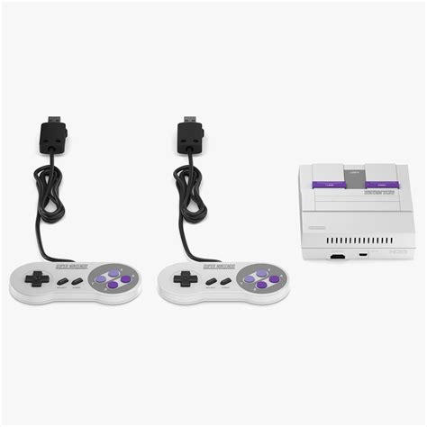 Super Nintendo Entertainment System Classic Edition 3d Model 39 Max