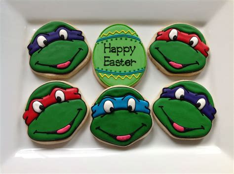 Dozen Teenage Mutant Ninja Turtle Decorated Cookies Via Etsy