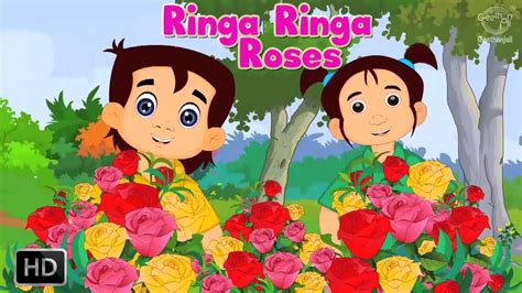 Ringa Ringa Roses Nursery Rhymes With Lyrics For Kids To Sing Along