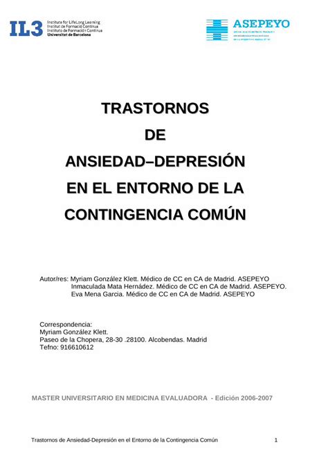 Pdf Trastornos De Ansiedad Depresion Pdf Dokumen Tips