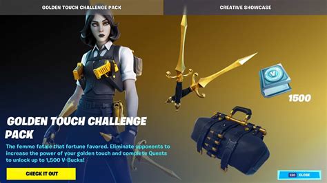 Fortnite Marigold Challenges How To Get Female Midas And Complete Golden Touch Challenges