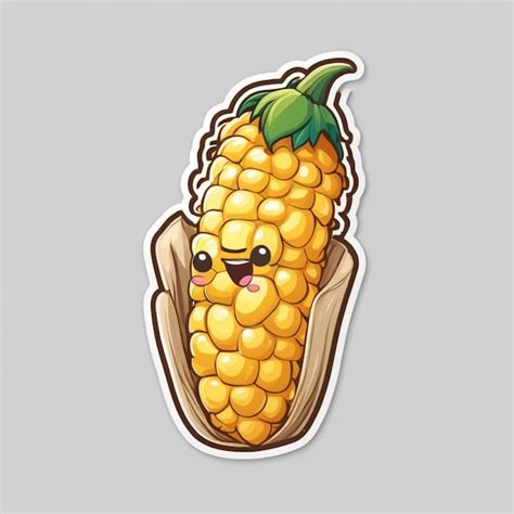 Premium Vector Corn Cartoon Vector Background