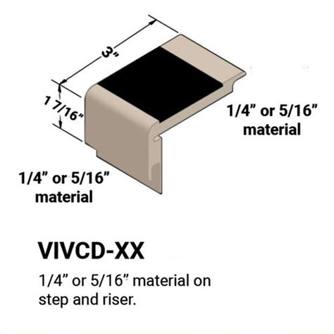 Johnsonite Stair Nosings ¼” Or 5⁄16 Material On Step And Riser 11