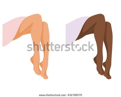 Nude Females Legs Stock Vector Royalty Free