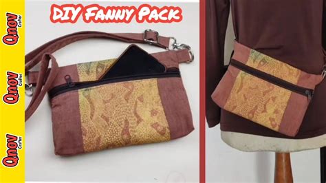 Cara Membuat Tas Pinggang Dari Kain Perca Diy Fanny Pack Qnov Youtube