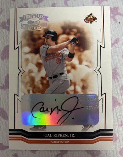 2005 Donruss Throwback Threads Cal Ripken Jr Baltimore Orioles 22 25