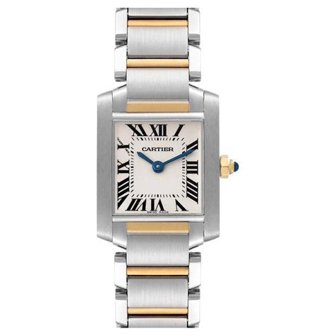 Cartier Tank Francaise Small Steel Yellow Gold Ladies Watch W51007q4