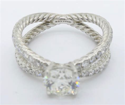 David Yurman Crossover Diamond Engagement Ring At 1stdibs David