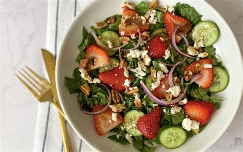 Ensalada De Espinacas Y Fresas La Soleta Arte En Cocina