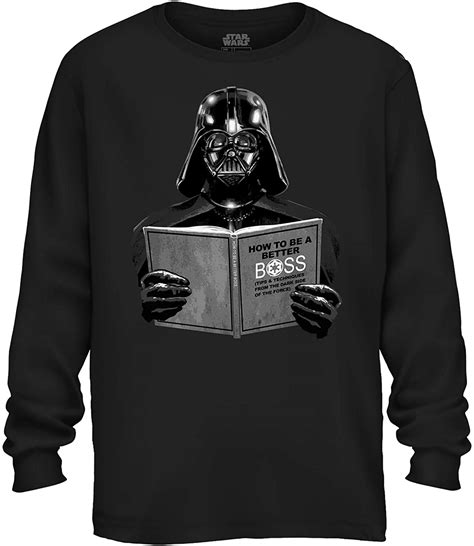 Star Wars Darth Vader Dark Side Empire Funny Humor Pun Adult Men S Graphic Long Sleeve Shirt