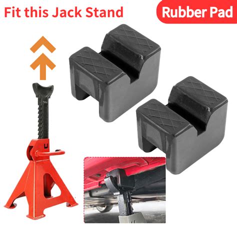 Rubber Black Slotted Jack Pad Frame Rail Adapter Car Repair Tools