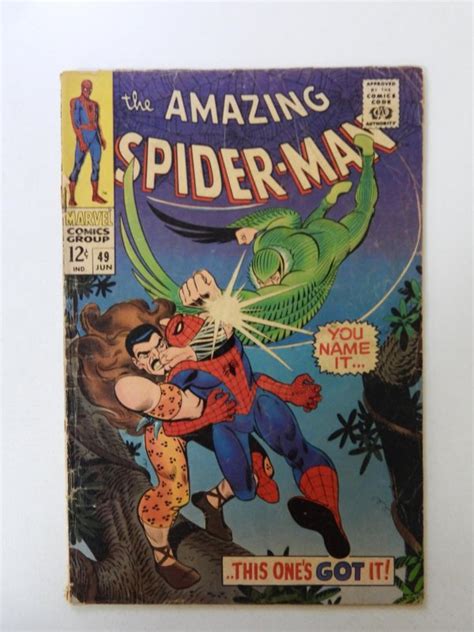 The Amazing Spider Man 49 1967 FR GD Condition 3 Spine Split