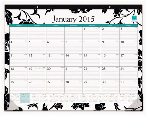 Blue Sky 2015 Barcelona Monthly Desk Pad Calendar Best Calendars For 2016