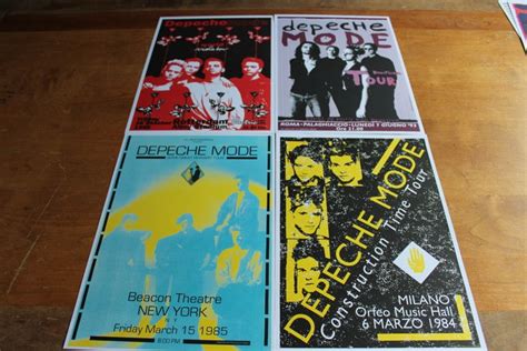 Depeche Mode - Set of 4 Concert Posters - Catawiki