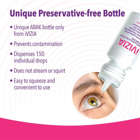 Buy Ivizia Sterile Lubricant Eye Drops For Dry Eyes Preservative Free Moisturizing Dry Eye