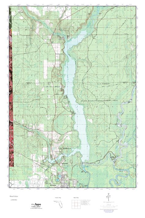 Mytopo Dead Lakes Florida Usgs Quad Topo Map