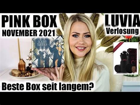 Pink Box November Unboxing Verlosung Youtube