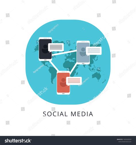 Social Media Concept Banner Text Place Stock Vector Royalty Free 1502929259 Shutterstock