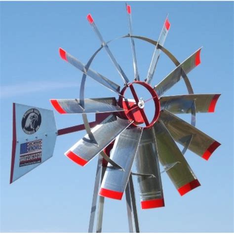 Mescan Windmills LLC | 13' Pond Water Aerator | American Eagle | Wind Mill Aeration System