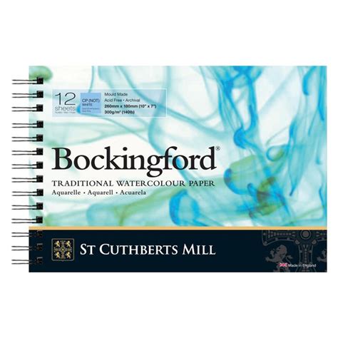 Bockingford Watercolor Paper Lb Cold Press X Spiral Pad Jerry