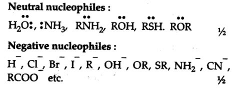 What Are Electrophiles And Nucleophiles Cbse Class Chemistry