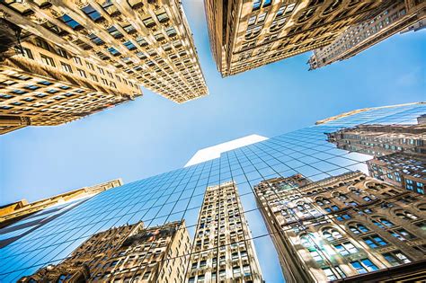 Hd Wallpaper Top View Photo Of High Rise Buildings Near Body Of Water