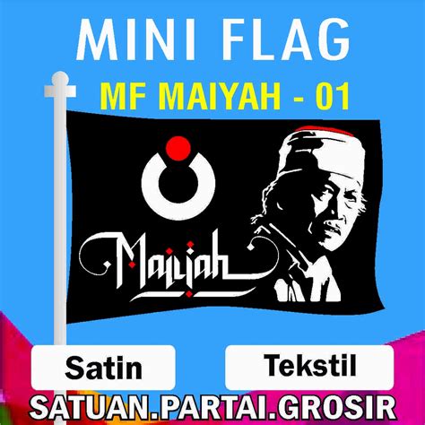 Jual Cetak Mini Flag Design MAIYAH Cetak Bendera Design MAIYAH Mini