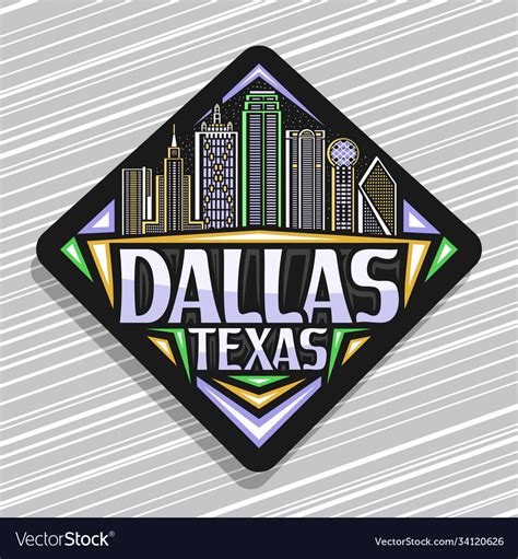 Logo for dallas Royalty Free Vector Image - VectorStock