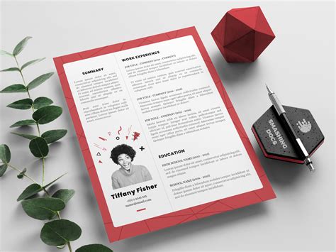 Creative One Page Resume Template By Smashing Docs On Dribbble