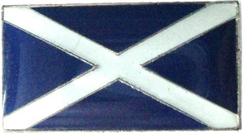 Metal Enamel Pin Badge Scotland Scottish Flag Cross Of Saint Andrew